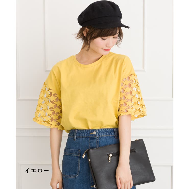 星柄レースTシャツ[品番：SPRW0003742]｜SpRay（スプレイ