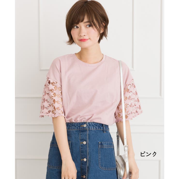 星柄レースTシャツ[品番：SPRW0003742]｜SpRay（スプレイ
