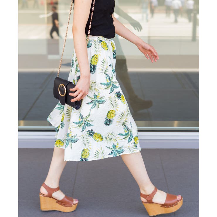 Sea New York パイナップル柄 スカート シルク混 Sea New York パイナップル柄 スカート シルク混 Sea New York