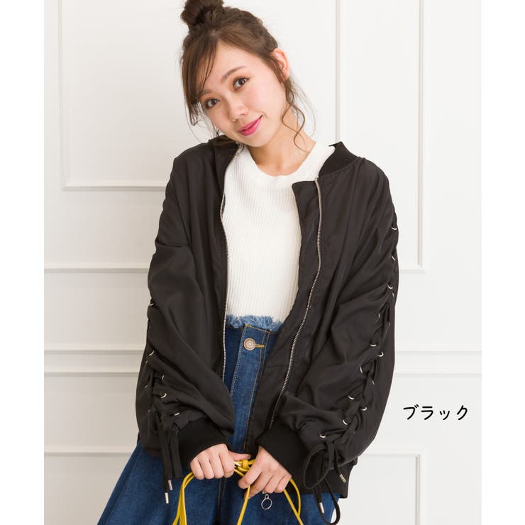 ツイル袖レースアップMA1[品番：SPRW0003561]｜SpRay（スプレイ