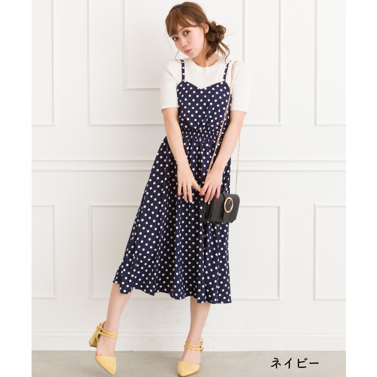ドットキャミワンピース[品番：SPRW0003768]｜SpRay（スプレイ