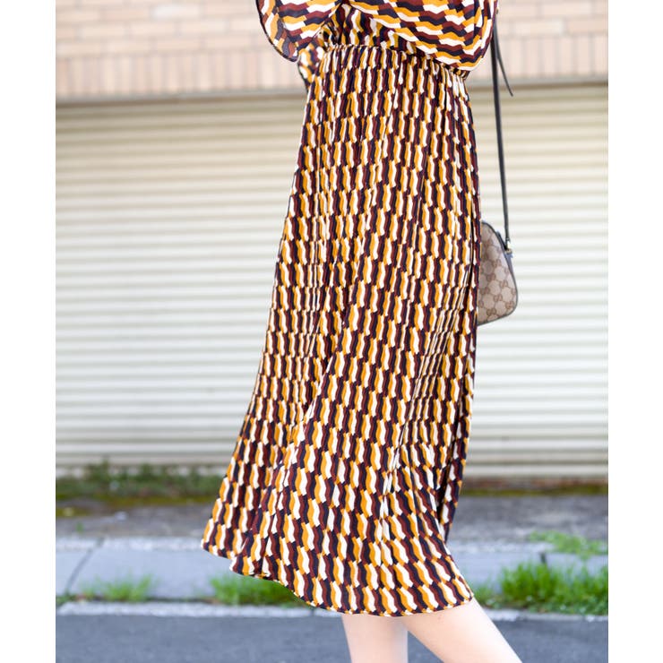 幾何学スタンドフリルワンピース/MEGA SALE CM 白石麻衣着用 | SpRay | 詳細画像4 