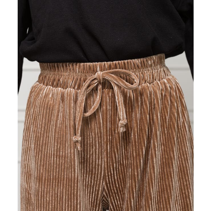 ベロアワイドパンツ | SpRay | 詳細画像4 