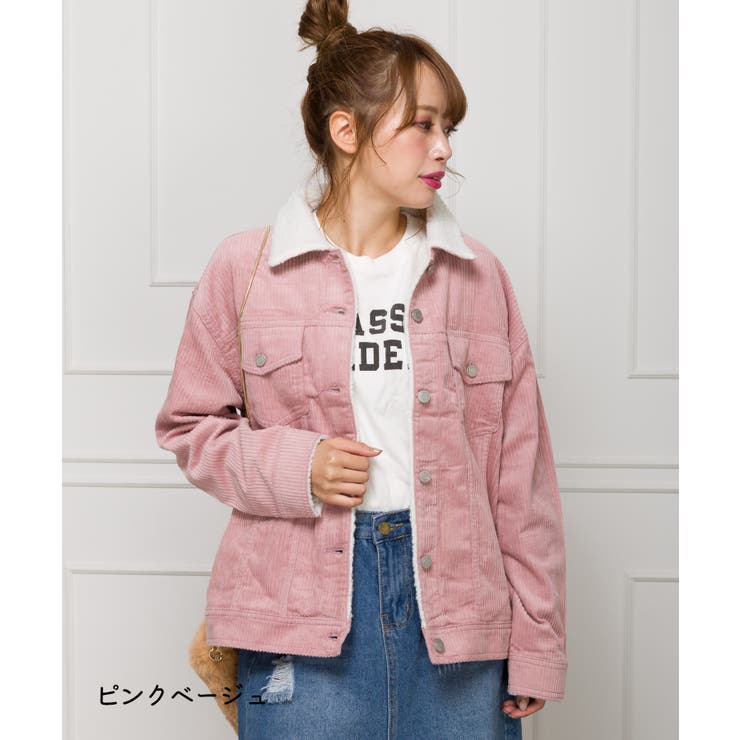 ボア付きコーデュロイGジャン[品番：SPRW0005090]｜SpRay（スプレイ 