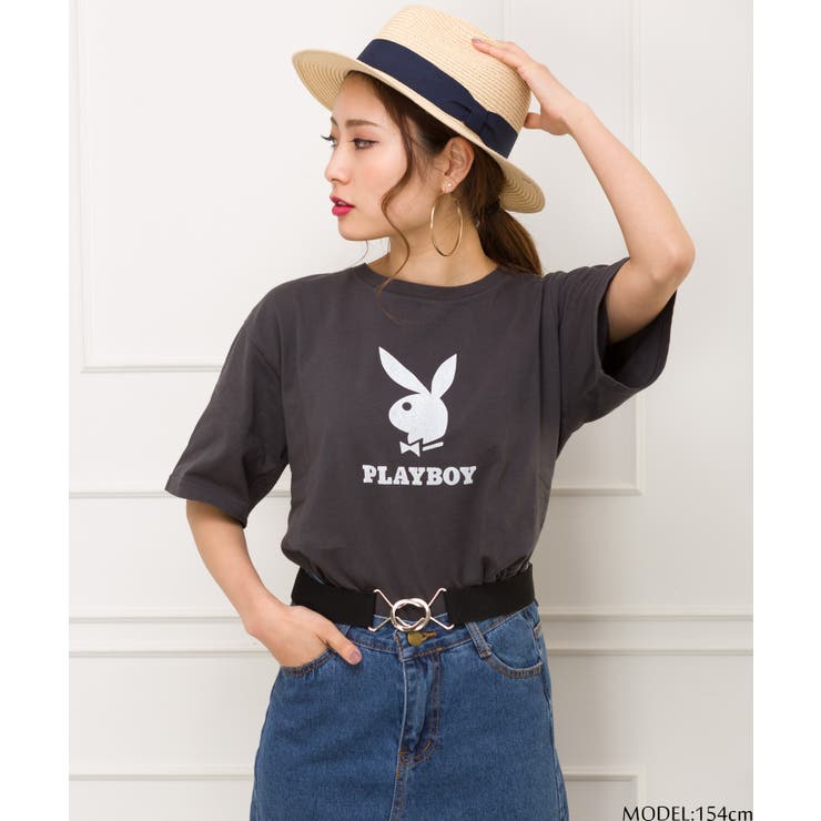 PLAYBOYプリント Tシャツ[品番：SPRW0005935]｜SpRay（スプレイ）の