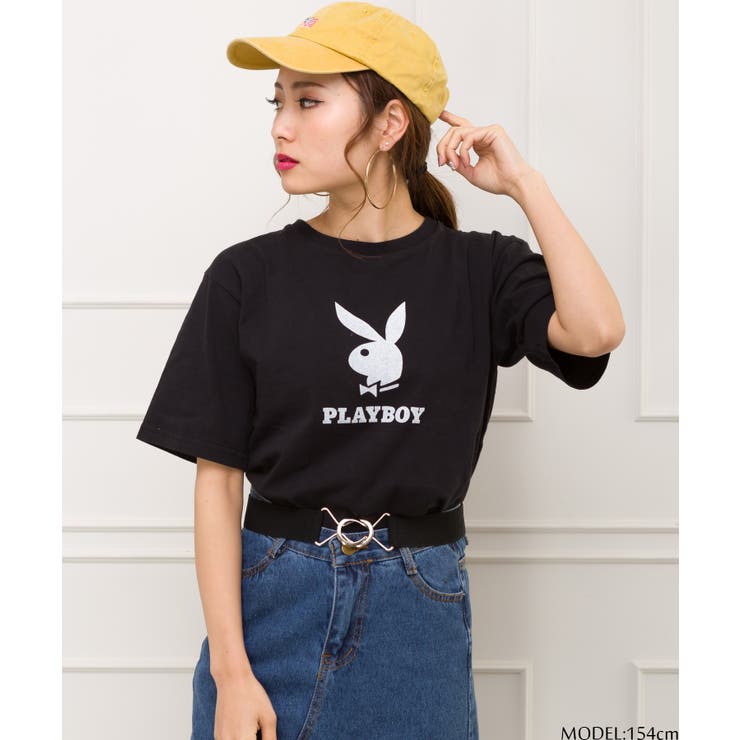 PLAYBOYプリント Tシャツ[品番：SPRW0005935]｜SpRay（スプレイ）の