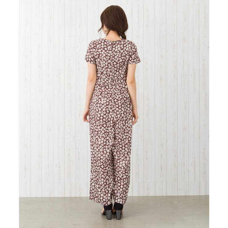 花柄オールインワン[品番：SPRW0006639]｜SpRay（スプレイ）の