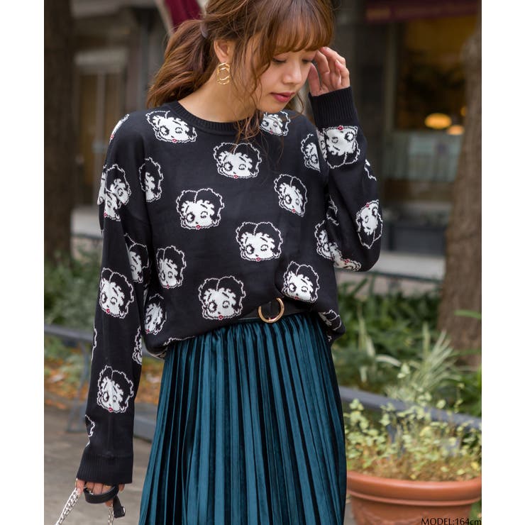 BETTY 総柄ニット[品番：SPRW0007115]｜SpRay（スプレイ）のレディース