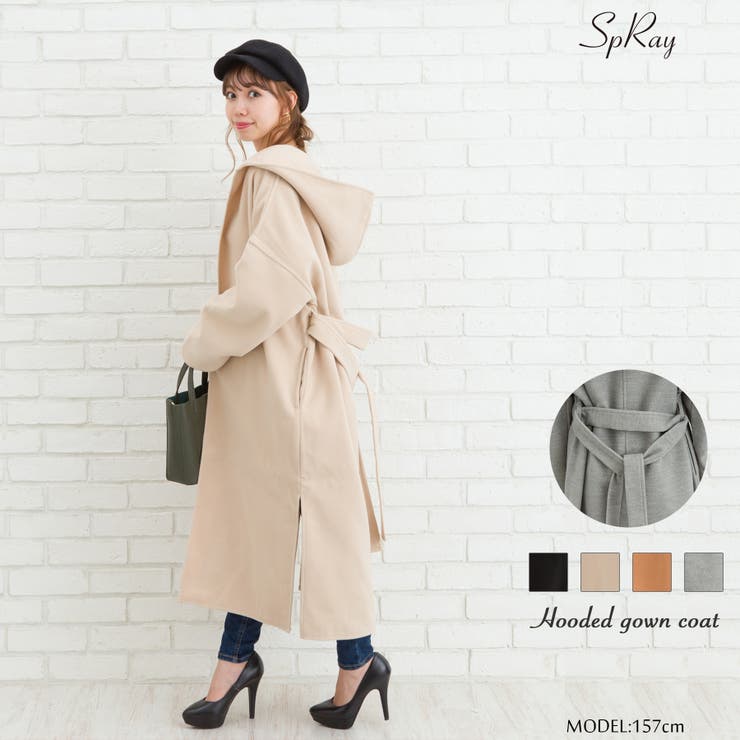 フード付ガウンコート 品番 Sprw Spray スプレイ のレディースファッション通販 Shoplist ショップリスト
