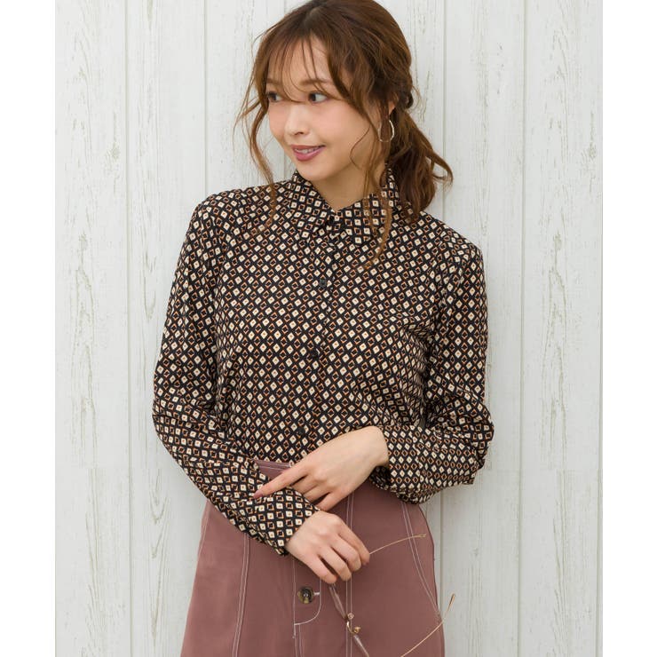 小紋柄シャツ 品番 Sprw Spray スプレイ のレディースファッション通販 Shoplist ショップリスト