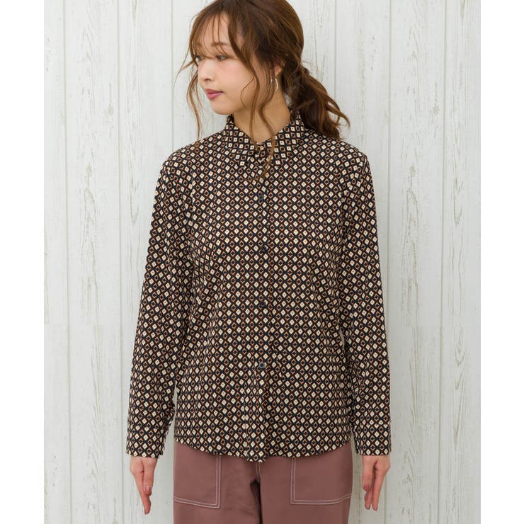 小紋柄シャツ 品番 Sprw Spray スプレイ のレディースファッション通販 Shoplist ショップリスト