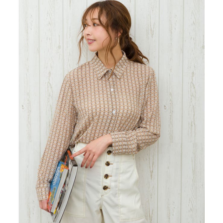 小紋柄シャツ 品番 Sprw Spray スプレイ のレディースファッション通販 Shoplist ショップリスト