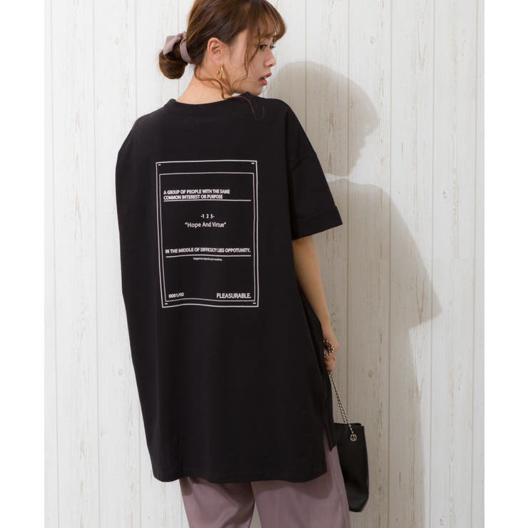 BACKプリント BIG  Tシャツ[品番：SPRW0007458]｜SpRay（スプレイ）のレディースファッション通販｜SHOPLIST（ショップリスト）