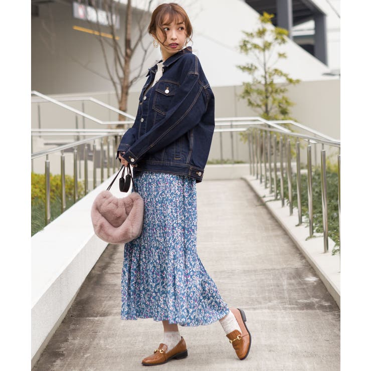 花柄プリーツスカート | SpRay | 詳細画像3 