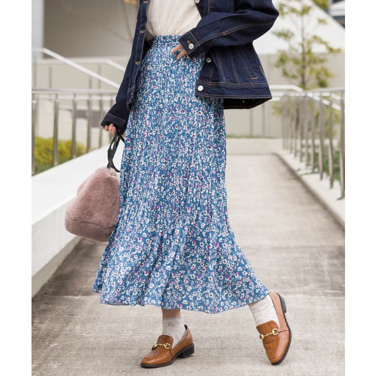 花柄プリーツスカート | SpRay | 詳細画像4 