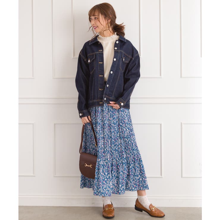 花柄プリーツスカート | SpRay | 詳細画像5 