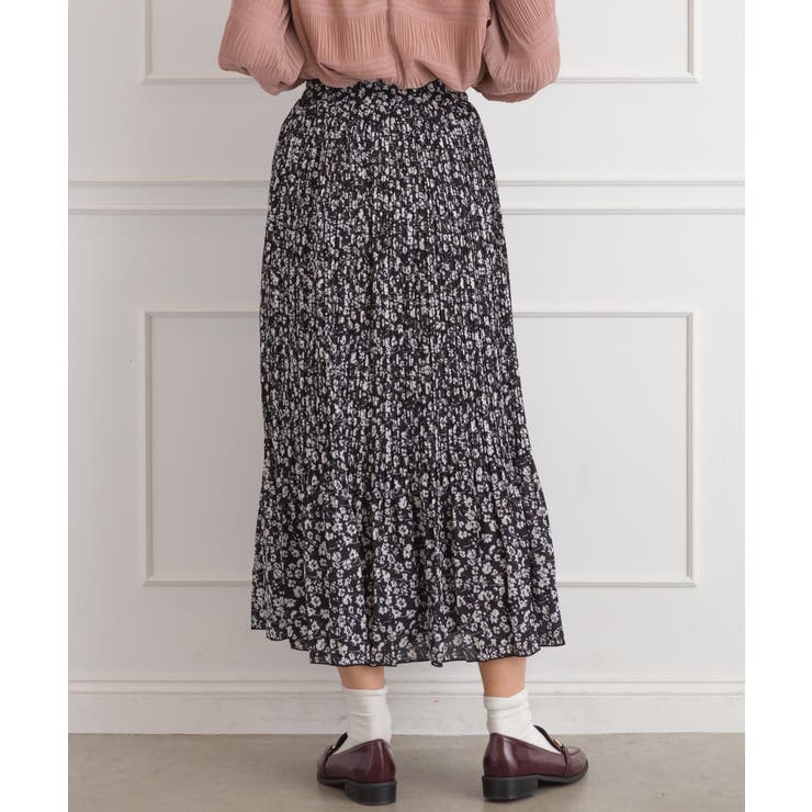 花柄プリーツスカート | SpRay | 詳細画像9 