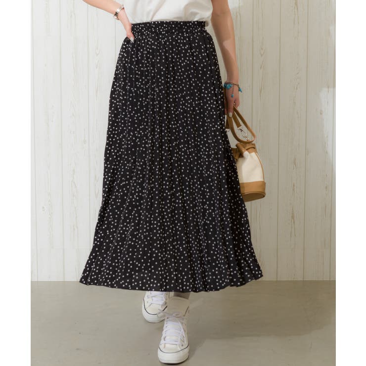 Shrimps シュリンプス　ドットグリッターチュールミディスカート　黒　L Shrimps シュリンプス ドットグリッターチュールミディスカート 黒 Lの