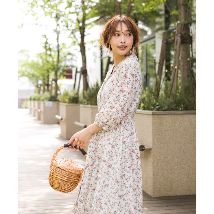 【Karen Millen】プリント ステートメント ガウン ワンピース KAREN MILLEN* プリント ステートメント ガウン ワンピース