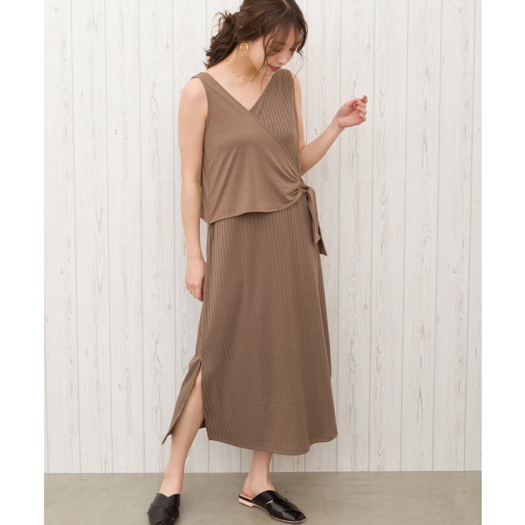 フェイクレイヤードノースリーブロングワンピース 品番 Sprw Spray スプレイ のレディースファッション通販 Shoplist ショップリスト