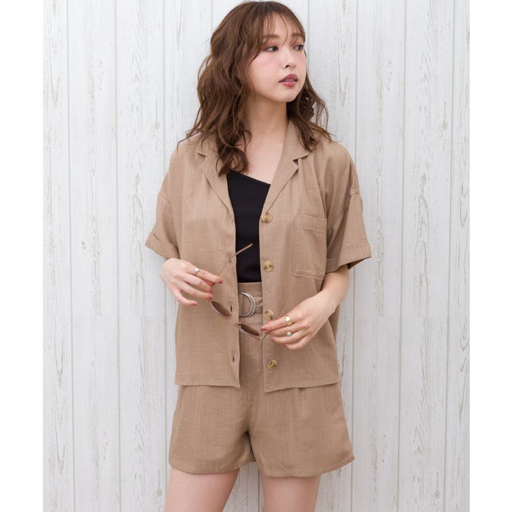 モカ | レーヨン麻シャツSET UP | SpRay