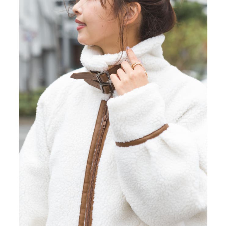 ベルトスタンドボアジャケット[品番：SPRW0008278]｜SpRay（スプレイ