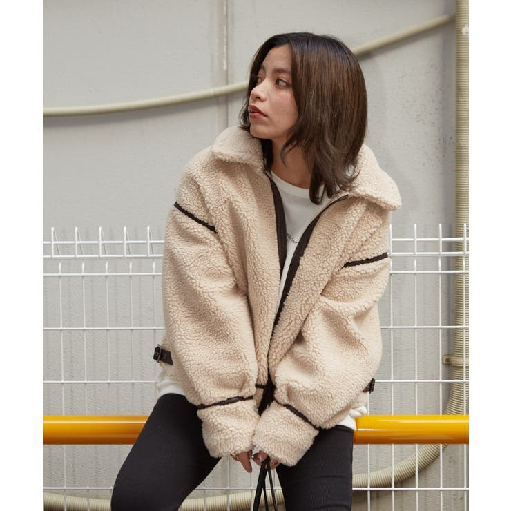 ボアパイピングジャケット[品番：SPRW0008448]｜SpRay（スプレイ）の