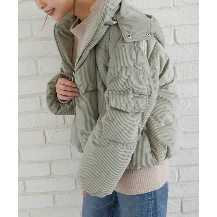 Eaphi コーデュロイパフィージャケット　エフィ　ダウン Eaphi】CORDUROY PUFFY JACKET - メルカリ