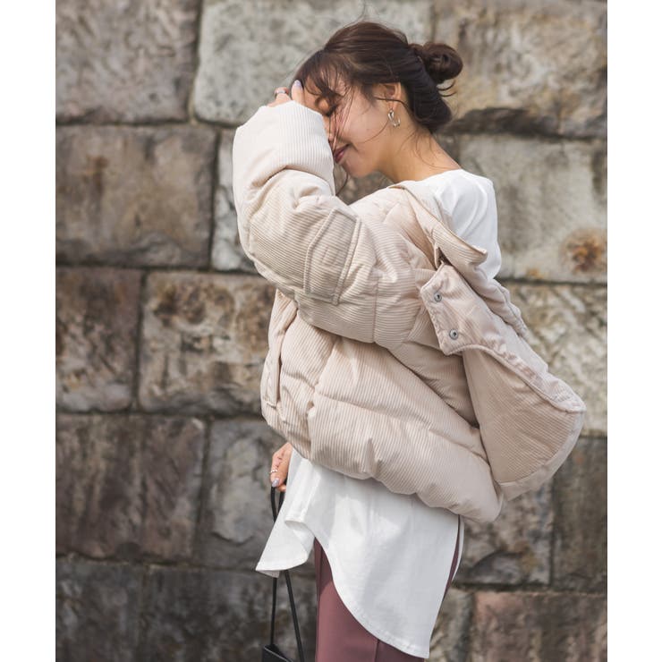 コーデュロイ中綿パフィジャケット[品番：SPRW0008343]｜SpRay