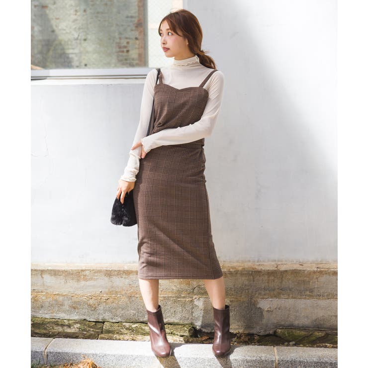 グレンチェックビスチェSET UP[品番：SPRW0008117]｜SpRay（スプレイ