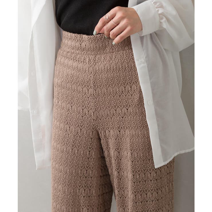 レースワイドパンツ[品番：SPRW0008540]｜SpRay（スプレイ）の