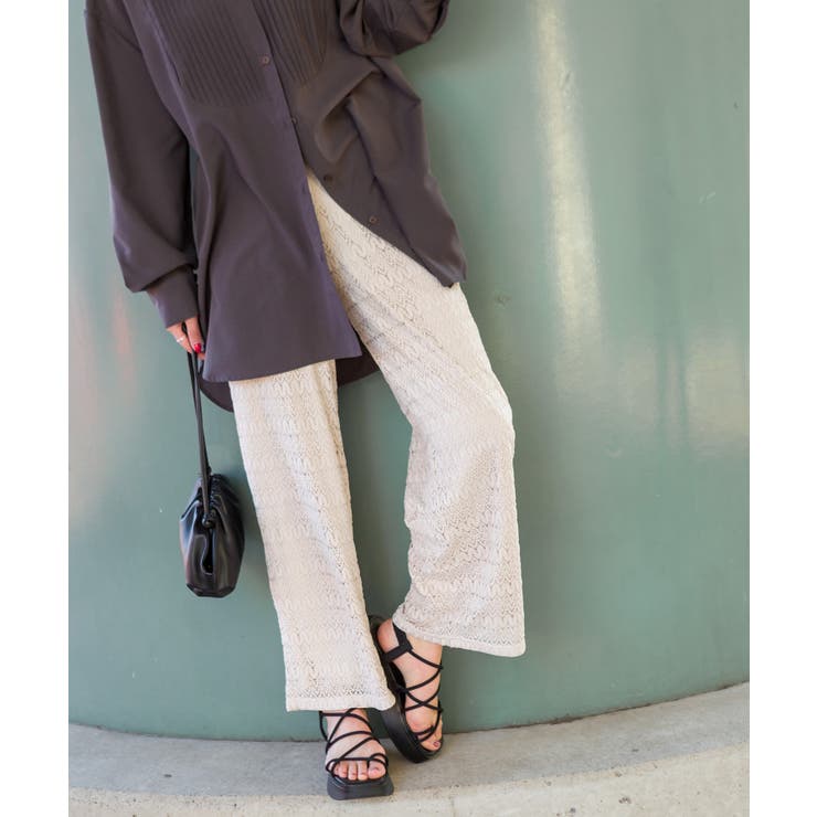 レースワイドパンツ[品番：SPRW0008540]｜SpRay（スプレイ）の