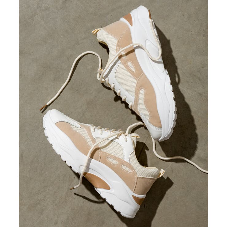 ベージュ | 厚底スニ-カ-  | SpRay