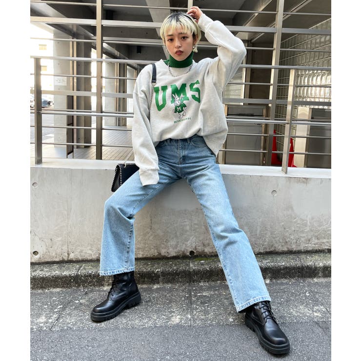 裏起毛ウサギカレッジプルオーバー[品番：SPRW0008919]｜SpRay