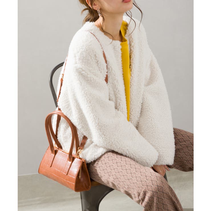 ボアノーカラージャケット[品番：SPRW0008764]｜SpRay（スプレイ）の