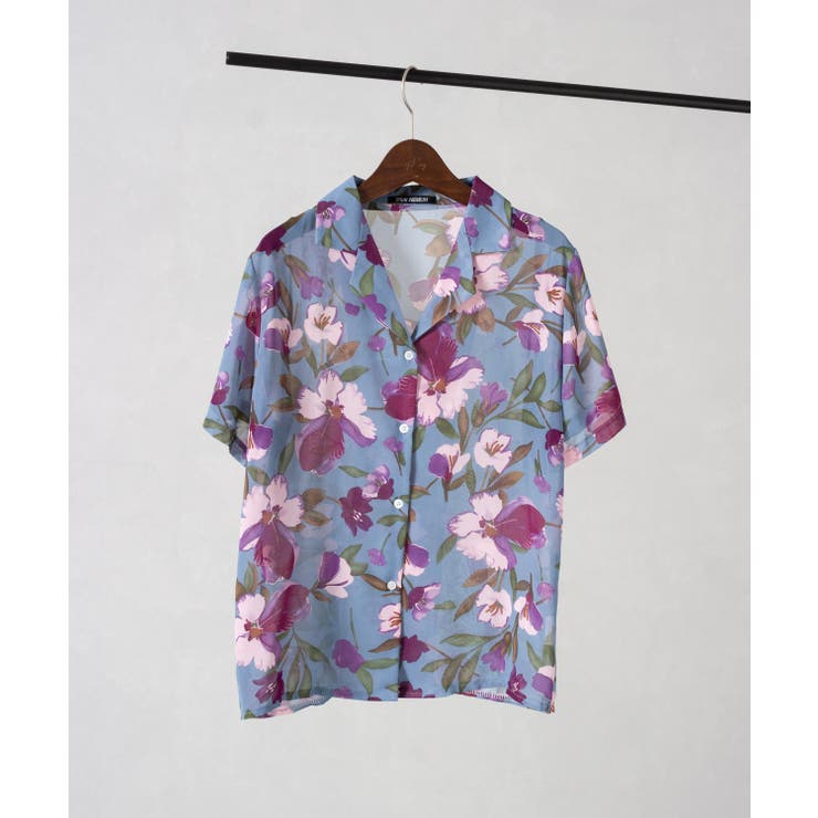 花柄オープンカラーシャツ[品番：SPRW0009220]｜SpRay（スプレイ