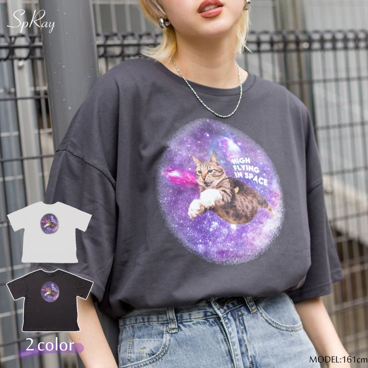 SPACE CAT BIG Tシャツ[品番：SPRW0009191]｜SpRay（スプレイ）の