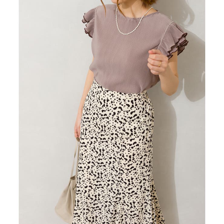 カットプリーツ袖フリルノースリーブ | SpRay | 詳細画像13 