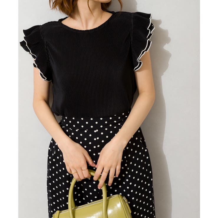 カットプリーツ袖フリルノースリーブ | SpRay | 詳細画像16 