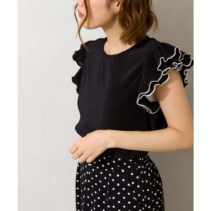 カットプリーツ袖フリルノースリーブ | SpRay | 詳細画像17 