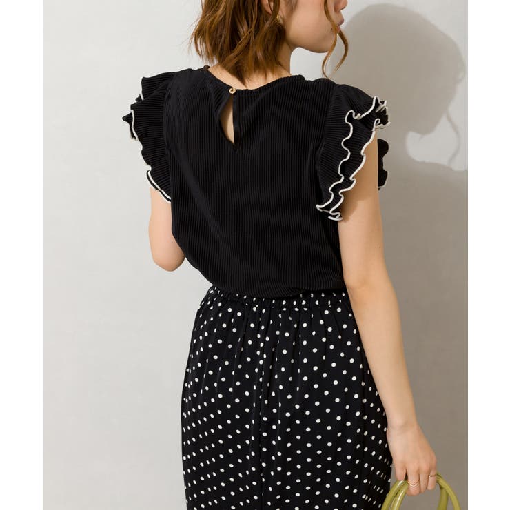 カットプリーツ袖フリルノースリーブ | SpRay | 詳細画像18 