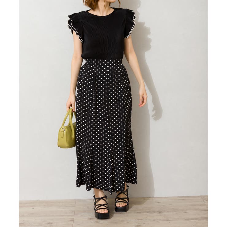 カットプリーツ袖フリルノースリーブ | SpRay | 詳細画像19 