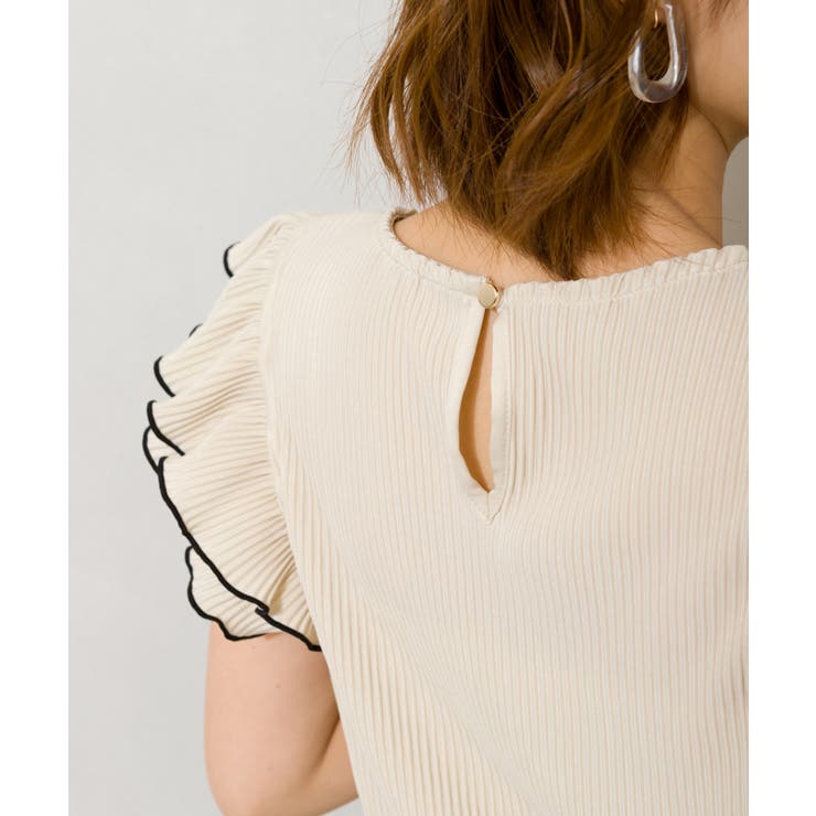 カットプリーツ袖フリルノースリーブ | SpRay | 詳細画像5 