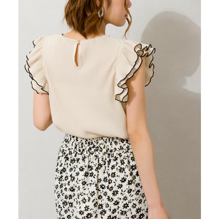 カットプリーツ袖フリルノースリーブ | SpRay | 詳細画像6 