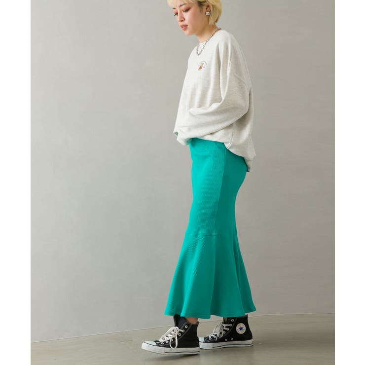 テレコマーメイドロングスカート | SpRay | 詳細画像16 