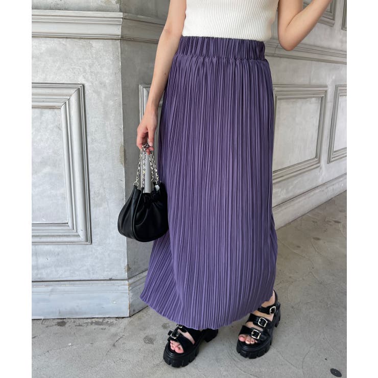 プリーツナロースカート[品番：SPRW0009293]｜SpRay（スプレイ）の