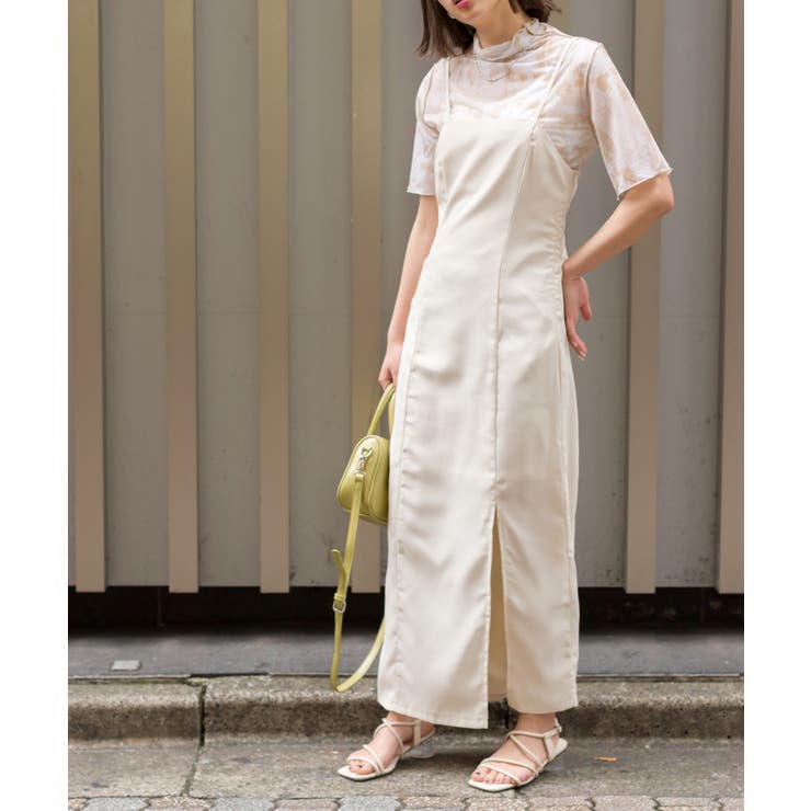 サイドスリットキャミワンピース[品番：SPRW0009261]｜SpRay（スプレイ