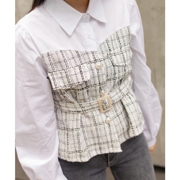 CASA FLINE ビスチェドッキングシャツ ニットビスチェドッキングシャツ – WEGO ONLINE STORE
