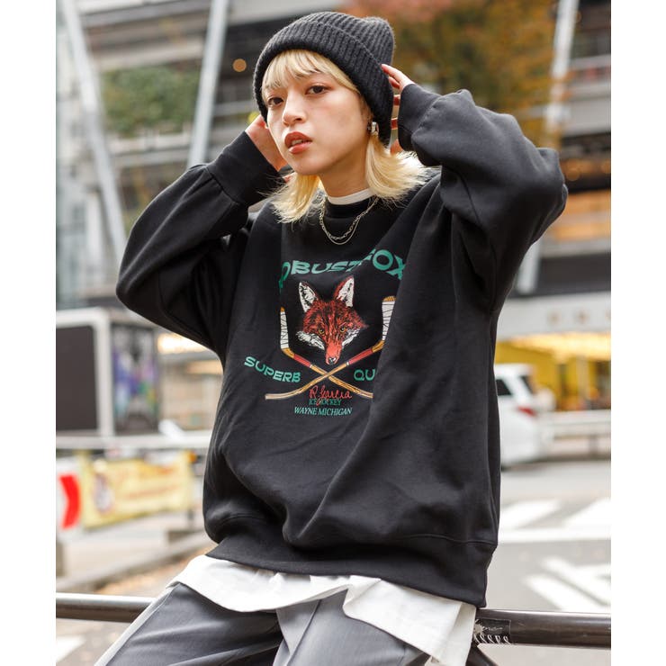 裏起毛ホッケーきつねスウェット[品番：SPRW0009483]｜SpRay（スプレイ 