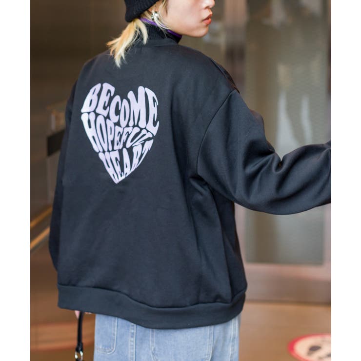裏起毛ハートロゴスウェット[品番：SPRW0009500]｜SpRay
